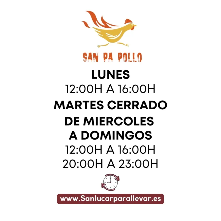 Horario san pa pollo